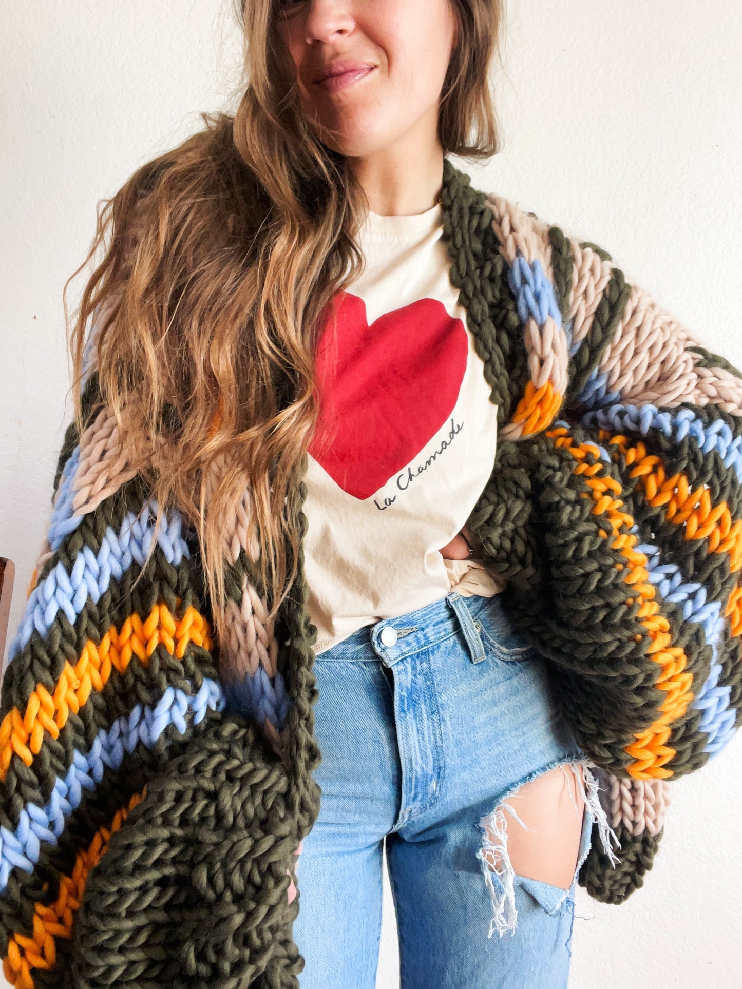 Flynn plaid cardi