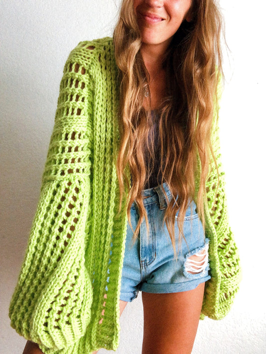Bring Me Coffee cardigan