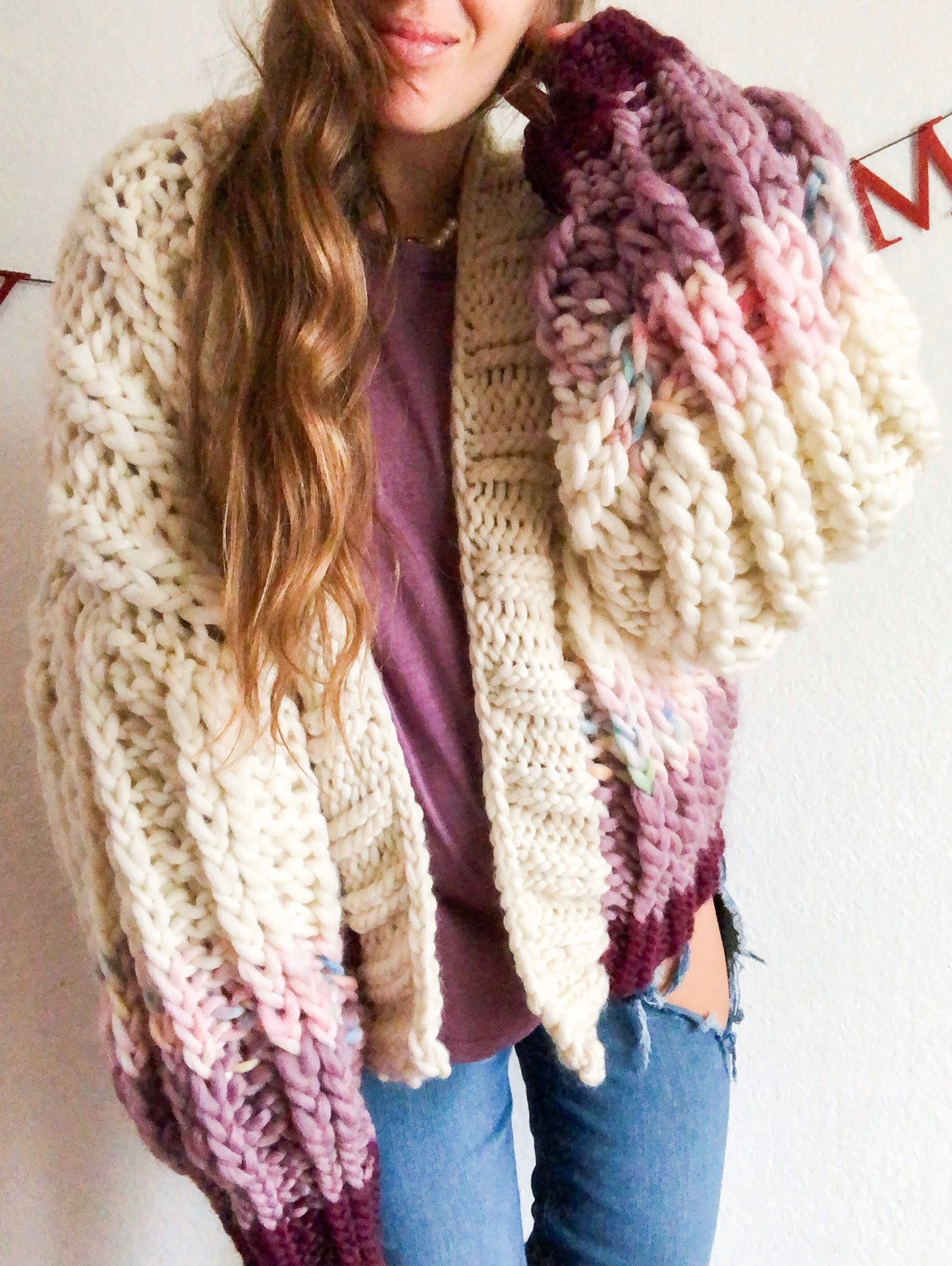 Sugarplum Fairy Ribbed Cardigan