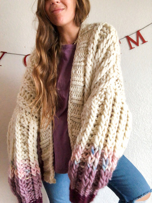 Sugarplum Fairy Ribbed Cardigan
