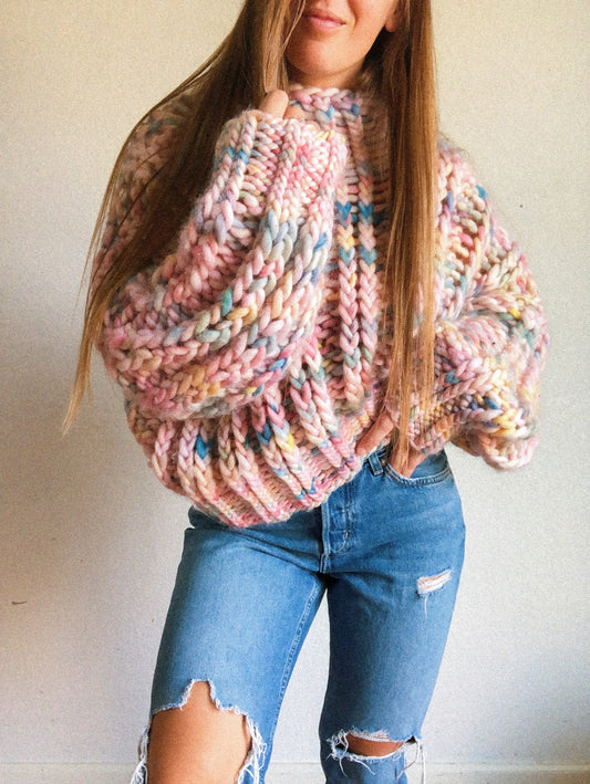 Winter Magic Ribbed Pullover